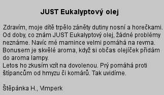 JUSTEUKALYPTZKUSENOST